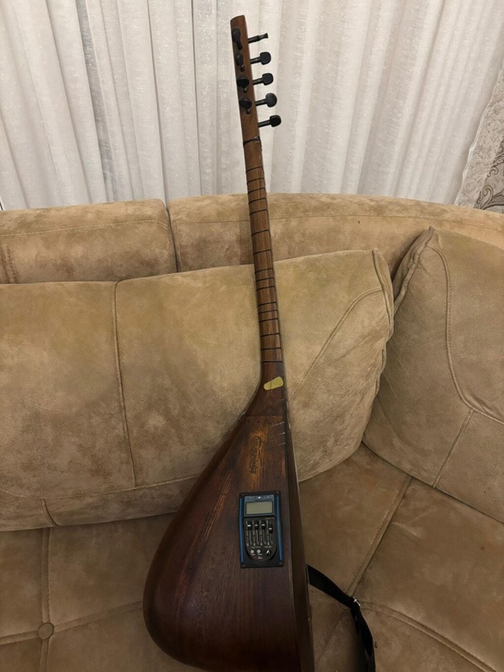 Elektro bağlama (saz) – preamp və daxili tuner ilə - Korpus: tünd — Musiqiə alətləri, Digah (4)