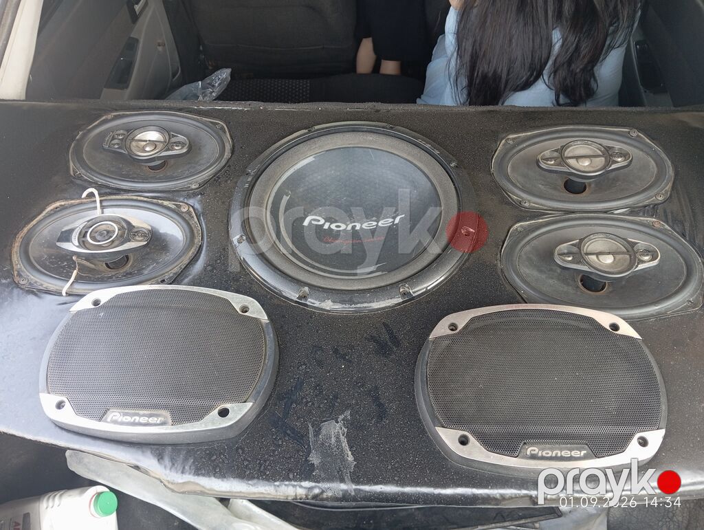 Pioneer avtomobil akustikası – subwoofer və koaksial dinamık dəsti — Avtomobil akustikası, Bakı (2)