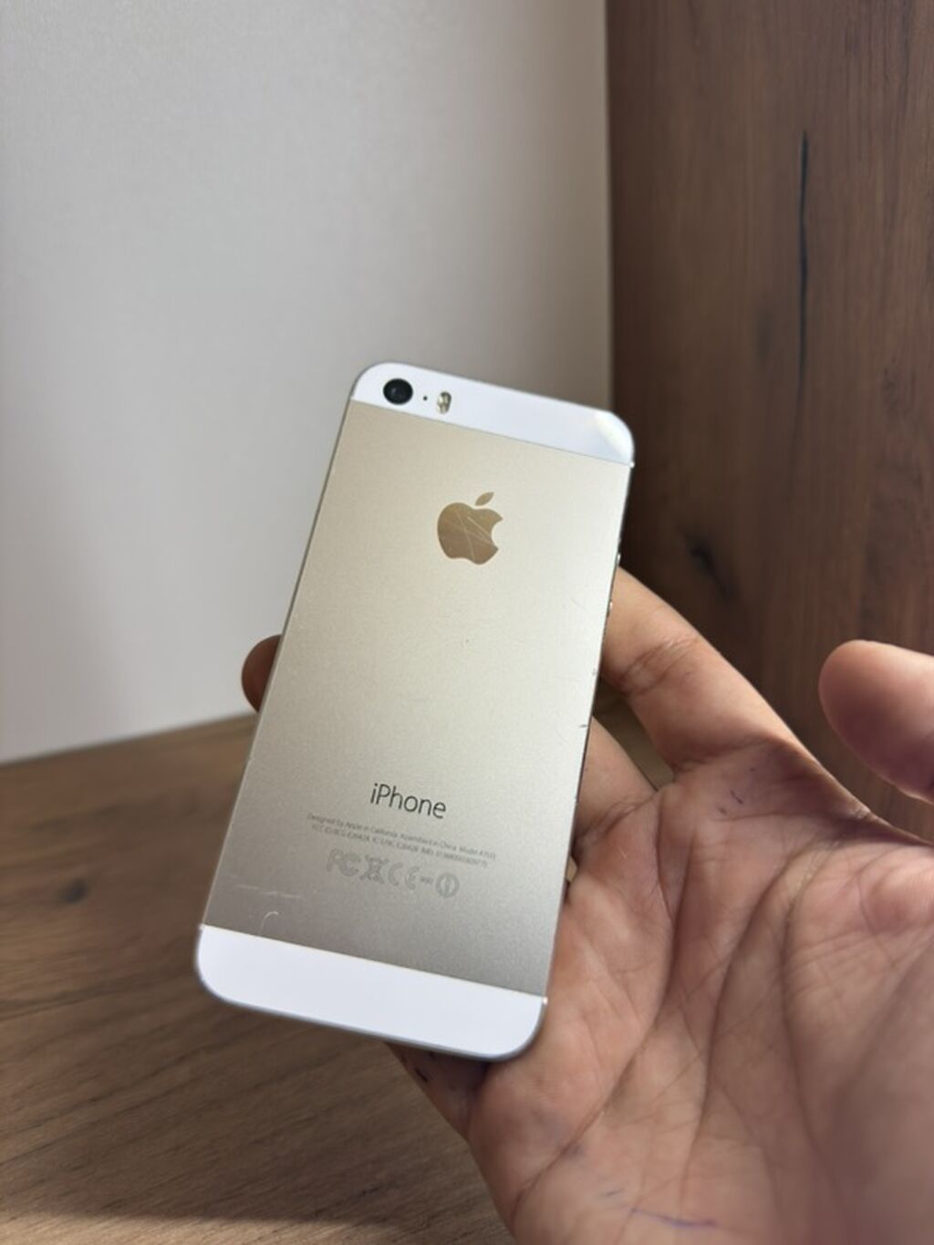 IPhone 5s, 16 GB, Qızılı, Barmaq izi — Apple iPhone, Sumqayıt