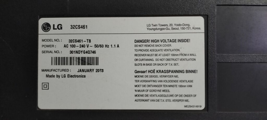 LG 32CS461 – 32 düym LCD televizor Xüsusiyyətlər: - Ekran: 32" LCD — Televizorlar, Sumqayıt (3)