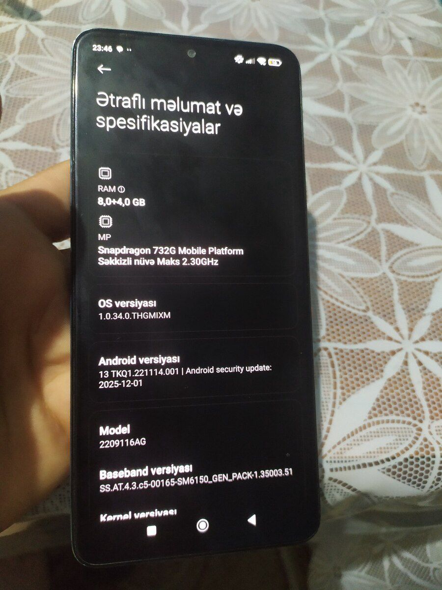 Xiaomi Redmi Note 12 (4G) Sunrise Gold 256GB/8GB — Smartfonlar, Saatlı (2)