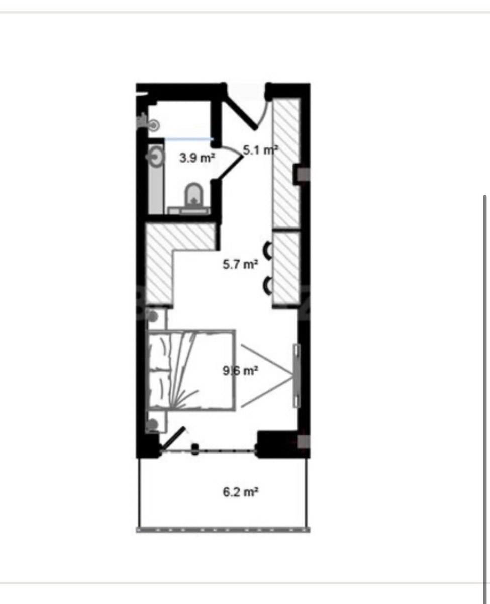 Satılır 1 otaqlı yeni tikili 37.4 m² — Mənzil, Bakı (5)