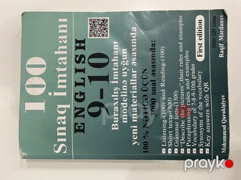 Məhsul: “100 Sınaq İmtahanı – Englısh 9–10” (First edition) Müəllif