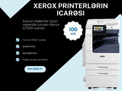 "Xerox C7025" icarəsi — Bakı