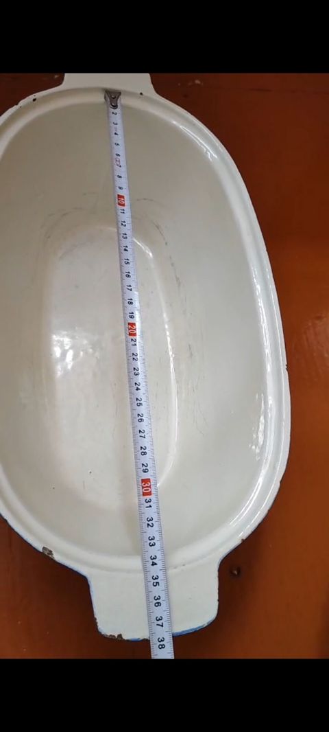 Sovetden qalma emal agir cgun uzunsuv qazan. - Material: emal örtüklü — Bakı