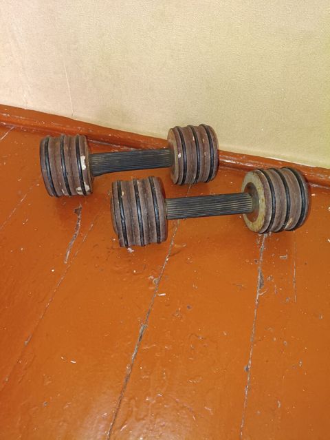 Tənzimlənən metal qantel dəsti - Material: tam təmiz dəmir metal — Bakı