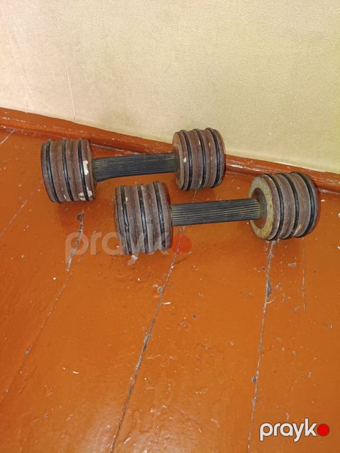 Tənzimlənən metal qantel dəsti - Material: tam təmiz dəmir metal — Bakı