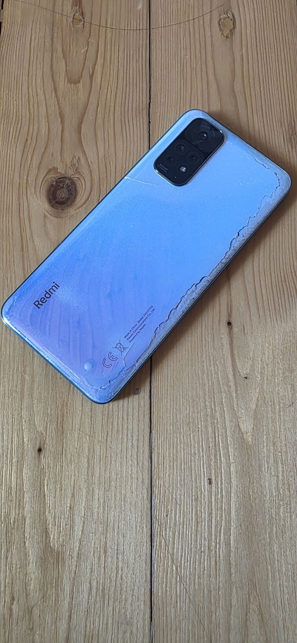Redmi Note 11, 128 GB, rəng - Mavi, Qırıq — Elektronika, Bakı (3)