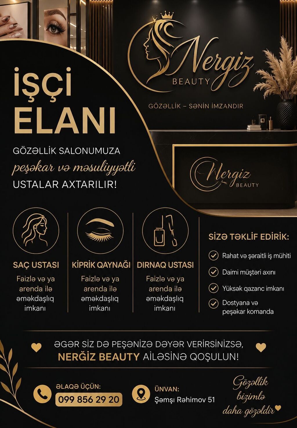 Kiprik ustası tələb olunur, Faiz — İş, Bakı