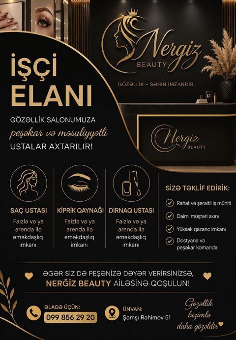 Kiprik ustası tələb olunur, Faiz — Bakı