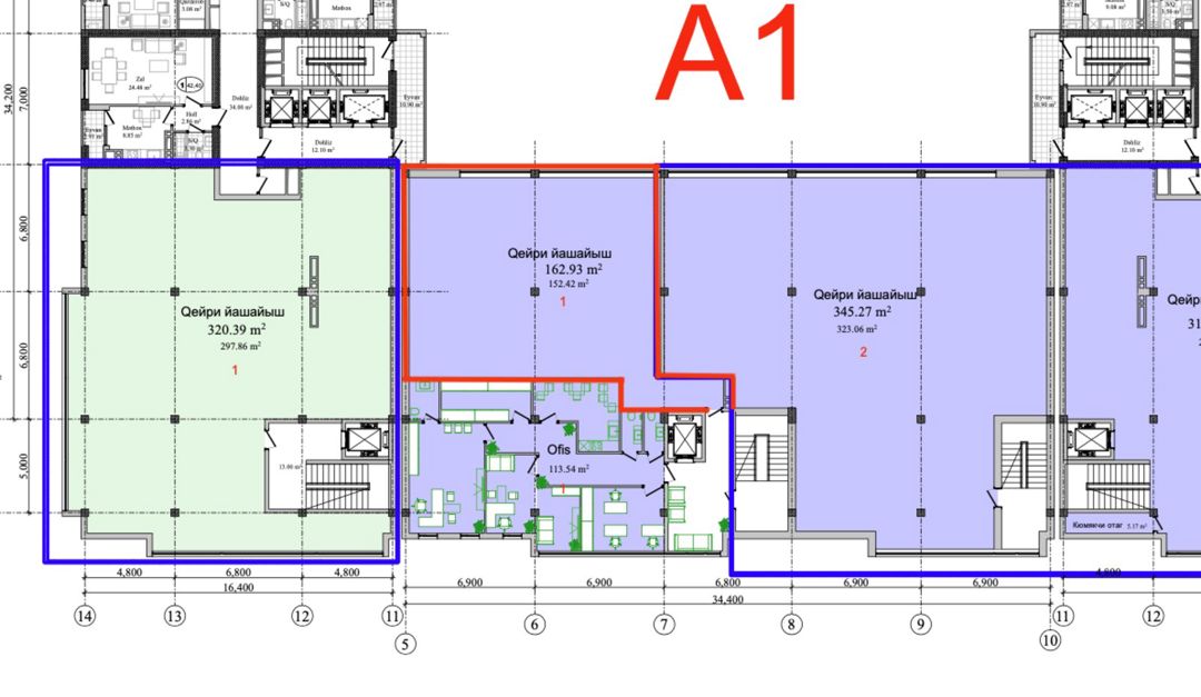 İcarəyə verilir obyekt 163 m² — Əmlak, Bakı (8)