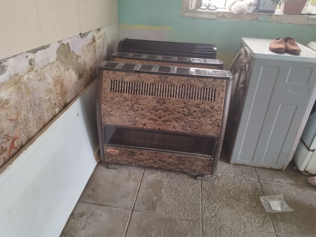 Qaz sobası/qatı yanacaq tipli otaq isitmə cihazı - Döşəməüstü, ön — Kaminlər, Bakı