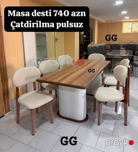 Masa dəsti – müasir dizayn - Dəst tərkibi: 1 ədəd uzun düzbucaqlı — Bakı
