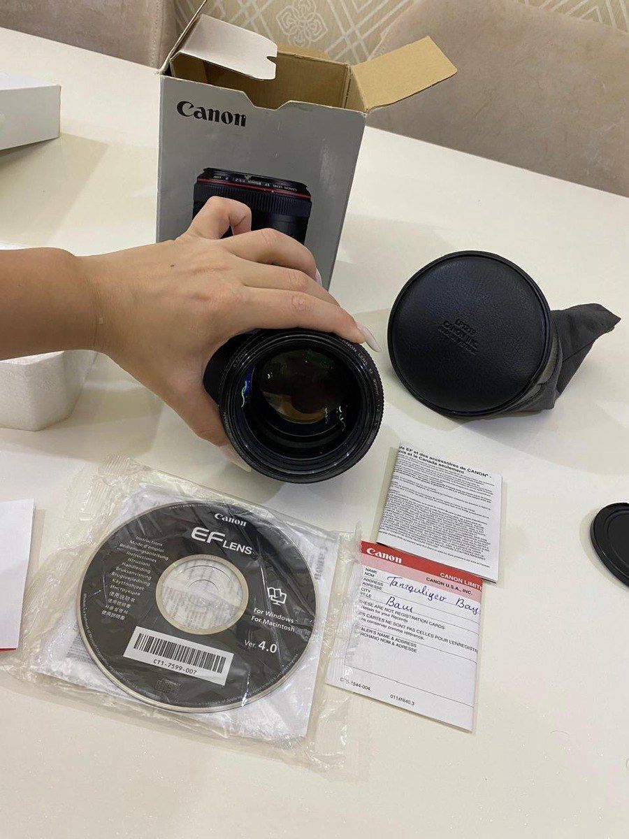 Canon 85 mm f/1.2 lens — Elektronika, Bakı (3)