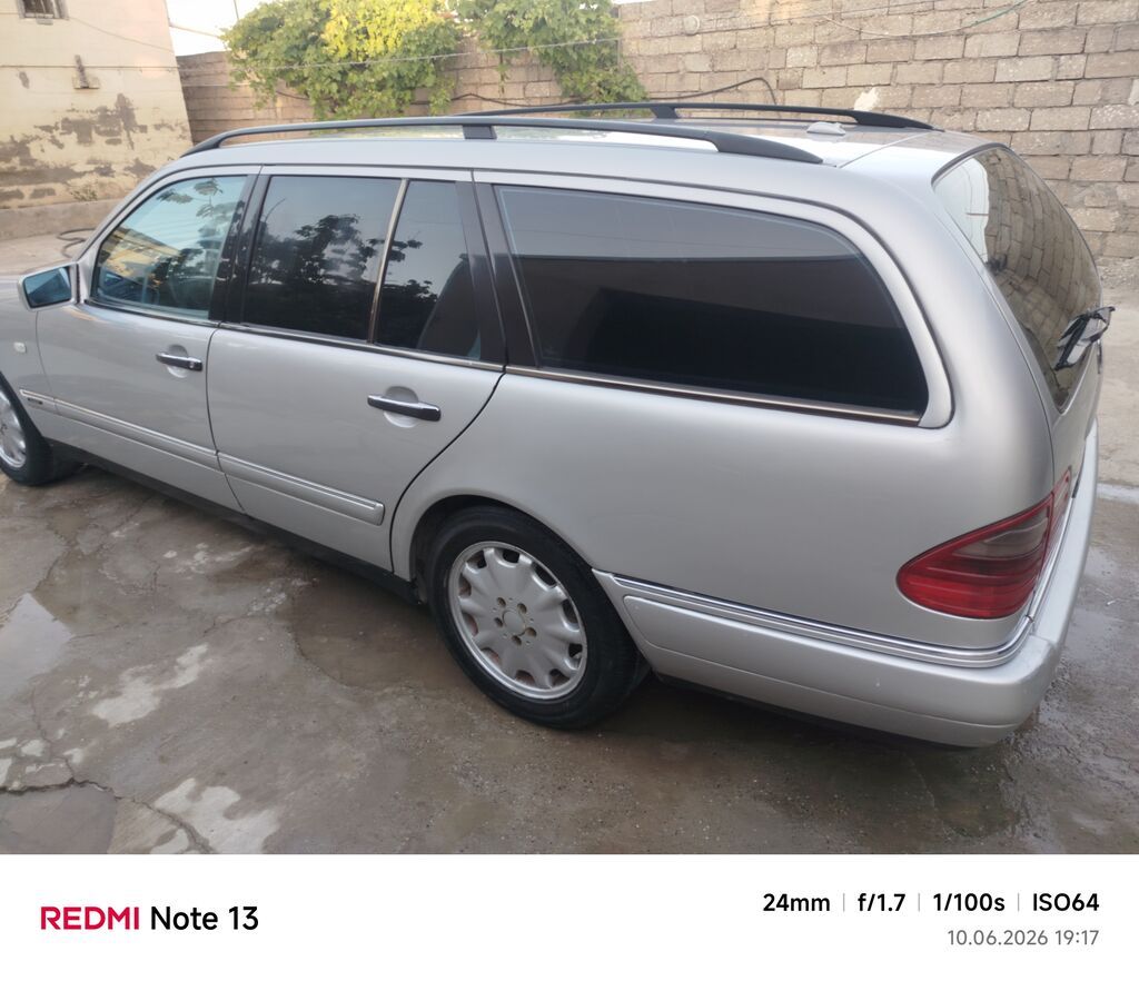 Mercedes-Benz E-Class W210 Universal (kombi) – gümüş rəng 9000 və ya — Avto, Digah (9)