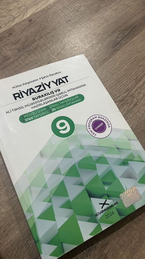 Riyaziyyat 9-cu sinif, 2024 il — Digah