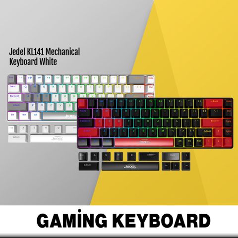 Jedel KL141 Mexaniki klaviatura Drinkey Red Switch (səssiz) — Bakı
