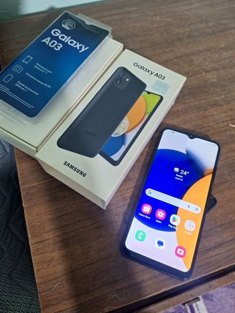 Samsung Galaxy A03, rəng - Qara, İki sim kartlı — Bakı
