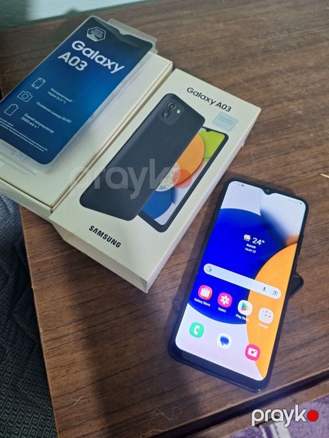 Samsung Galaxy A03, rəng - Qara, İki sim kartlı
