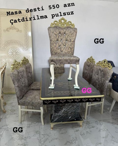 Yeni və Sifarişlə Masa dəsti 550 azn Rəng secimi var Masanin olçusu — Bakı