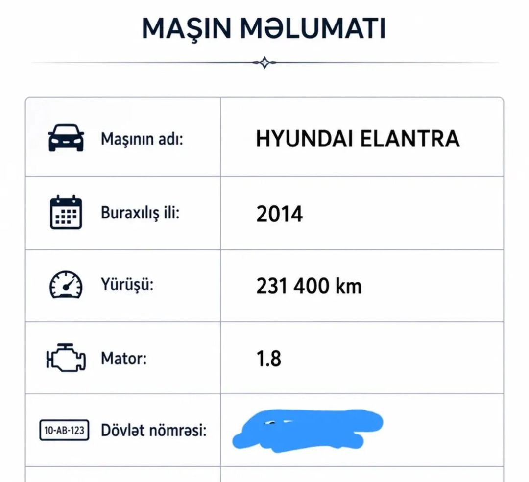 Hyundai Elantra, 2014 il — Avtomobillər, Bakı (7)