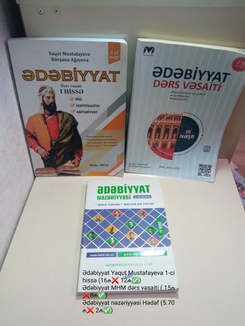 Ədəbiyyat dərs vəsaitləri — Bakı