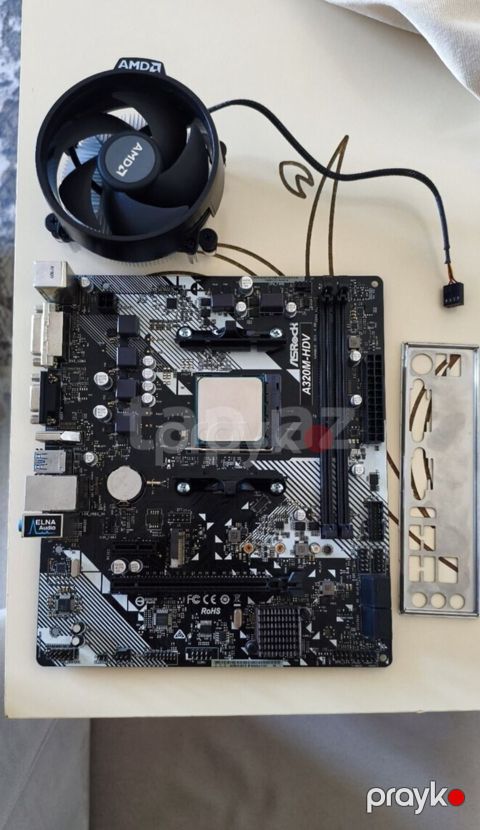 Asrock A320M m2 slotlu plata R5 2400G vega 11 daxili qrafik karti var — Bakı