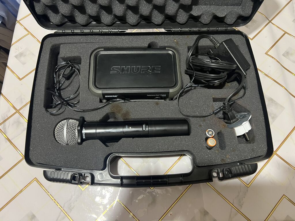 İşlənmiş Simsiz (Bluetooth) Mikrofon Shure, Ünvandan götürmə — Elektronika, Sabirabad (3)