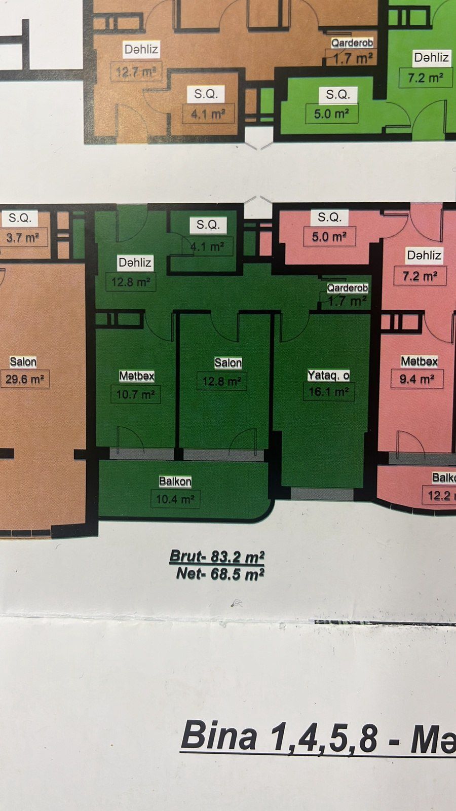 Satılır 2 otaqlı yeni tikili 83 m² — Mənzil, Bakı (5)