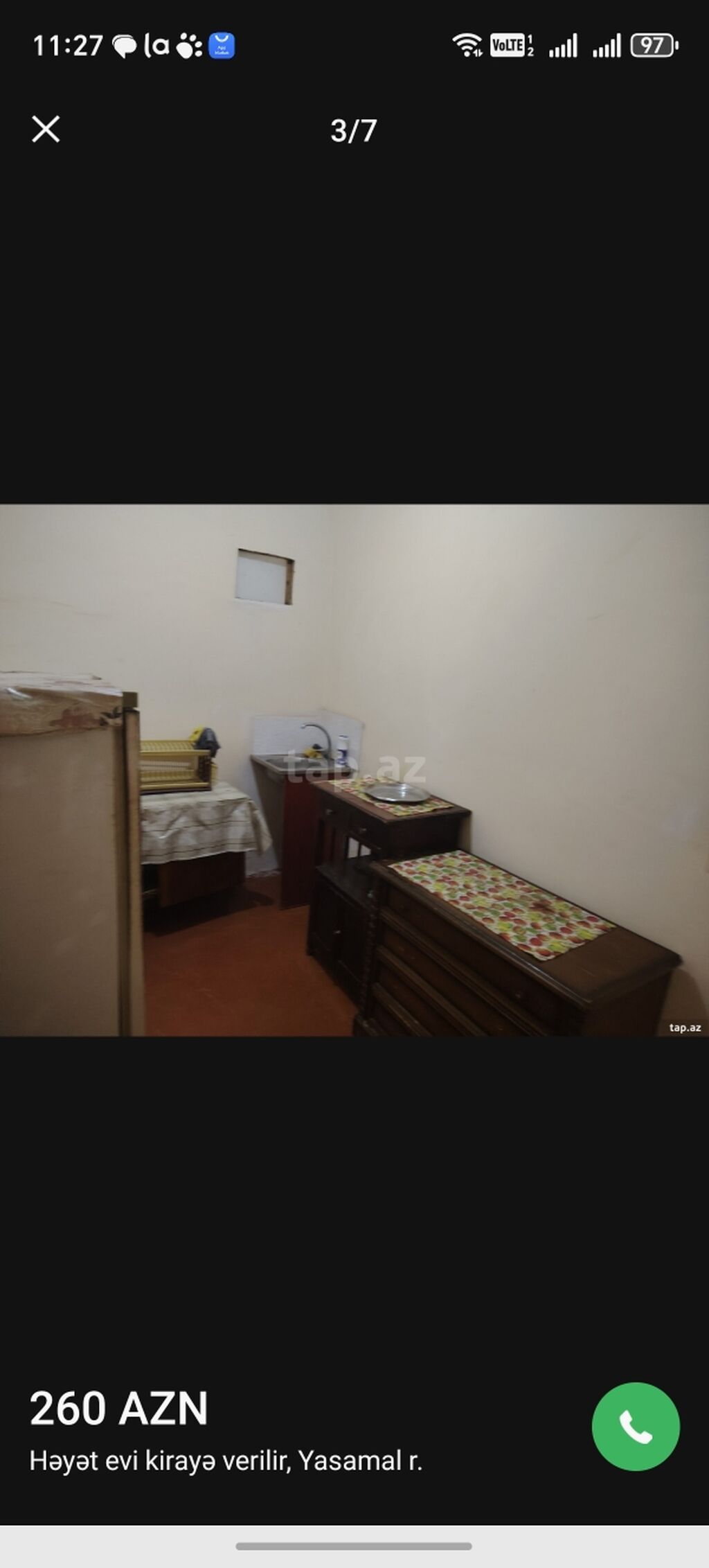 Yasamal r-nunda həyət evi kirayə verilir – 260 AZN. Kommunal ödənişlər — Daşınmaz əmlak, Bakı (2)