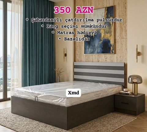 Bazalı çarpayı dəsti - Qiymət: 350 AZN (şəkildə göstərilib) — Bakı