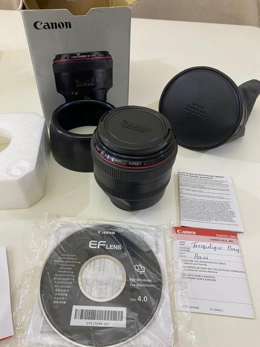 Canon 85 mm f/1.2 lens — Elektronika, Bakı (2)