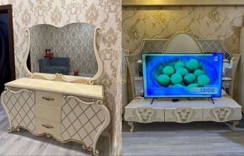 kamod ve TV stend 130 AZN satilir.kamod 80 AZN.tv stend 55 — Qobu