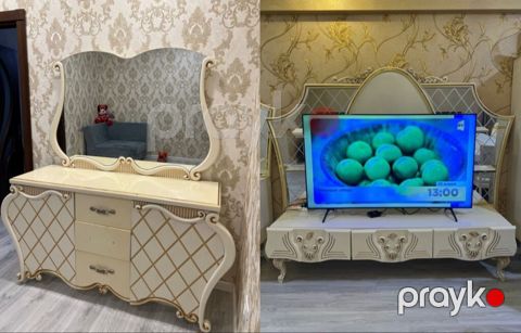 kamod ve TV stend 130 AZN satilir.kamod 80 AZN.tv stend 55 — Qobu