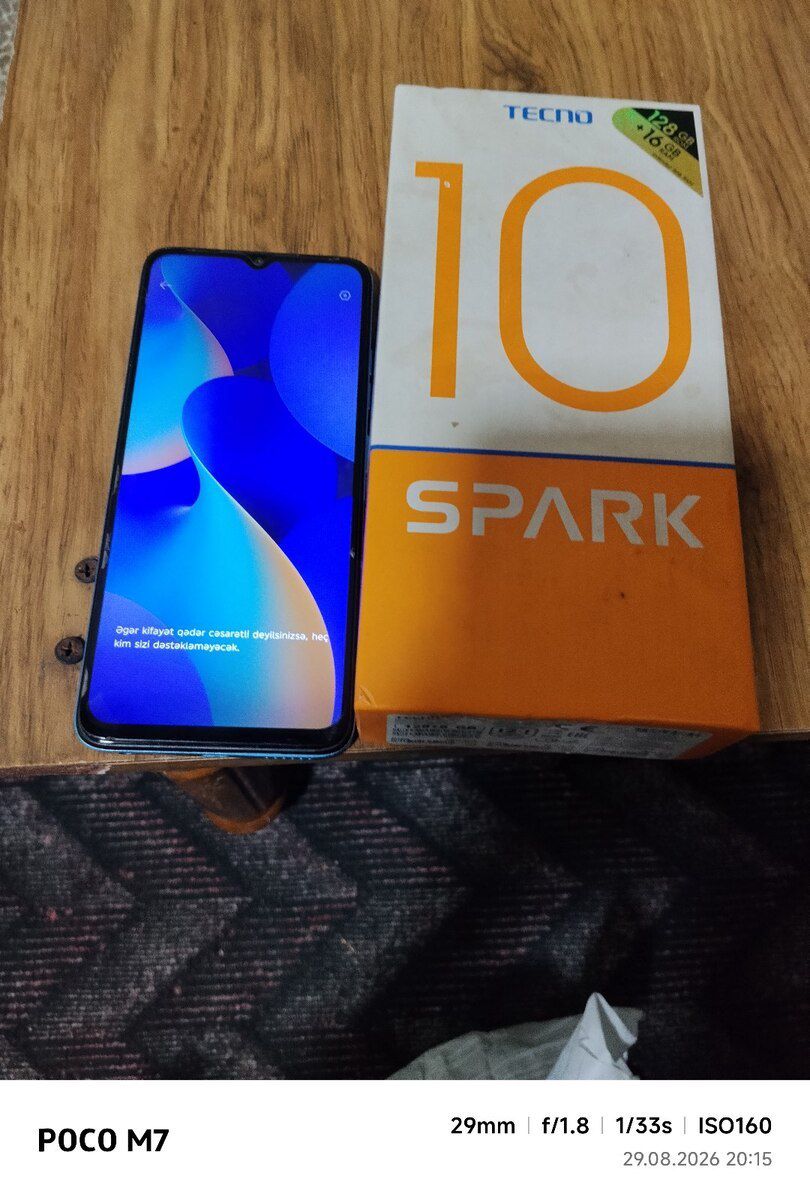 Tecno Spark 10 Blue 128GB/8GB — Smartfonlar, Bakı