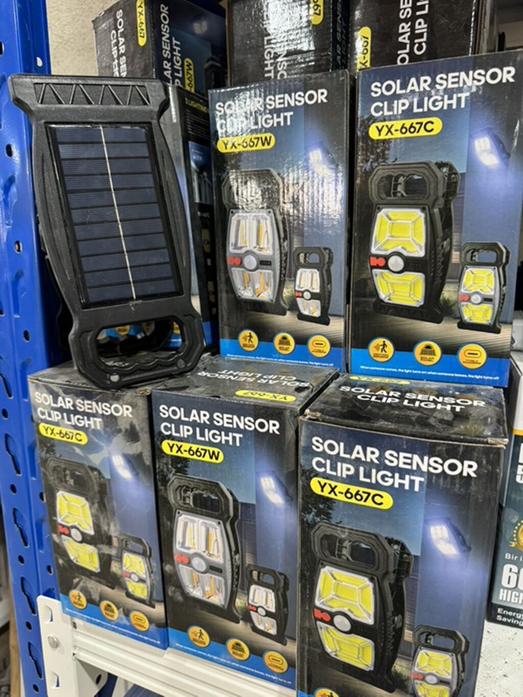 Solar Sensor Clip Light – YX-667C / YX-667W - Günəş enerjisi ilə — Təmir və inşaat, Digah (2)