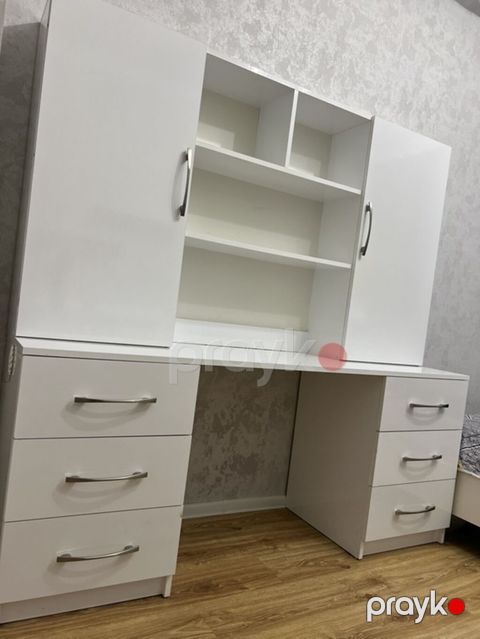 Düz masa, Stulsuz, Polkalı, Siyirməli, MDF — Bakı