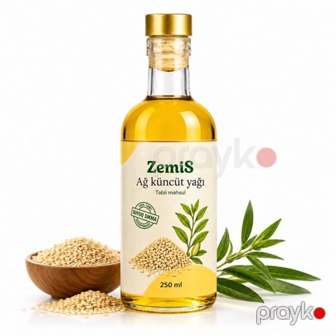 ZemiS Ağ küncüt yağı – 250 ml - Tərkib: 100% təbii ağ küncüt yağı — Bakı