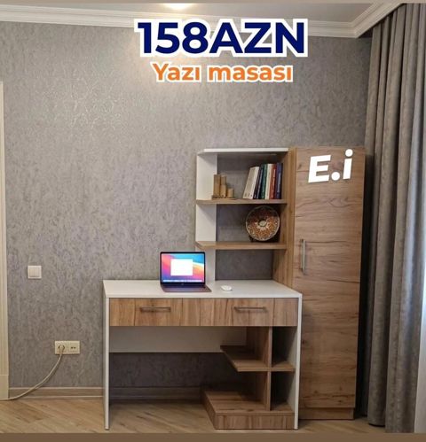 Yazı masası – 158 AZN - Kompakt iş/studiya küncü üçün funksional — Bakı