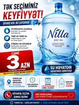 Nilla – 19L filt­rasiya olunmuş içməli su Xüsusiyyətlər — Nilla