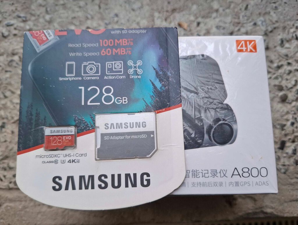 70mai Dash Cam 4K A800 videoregistratoru, Orijinal Samsung 128 GB — Elektronika, Bakı