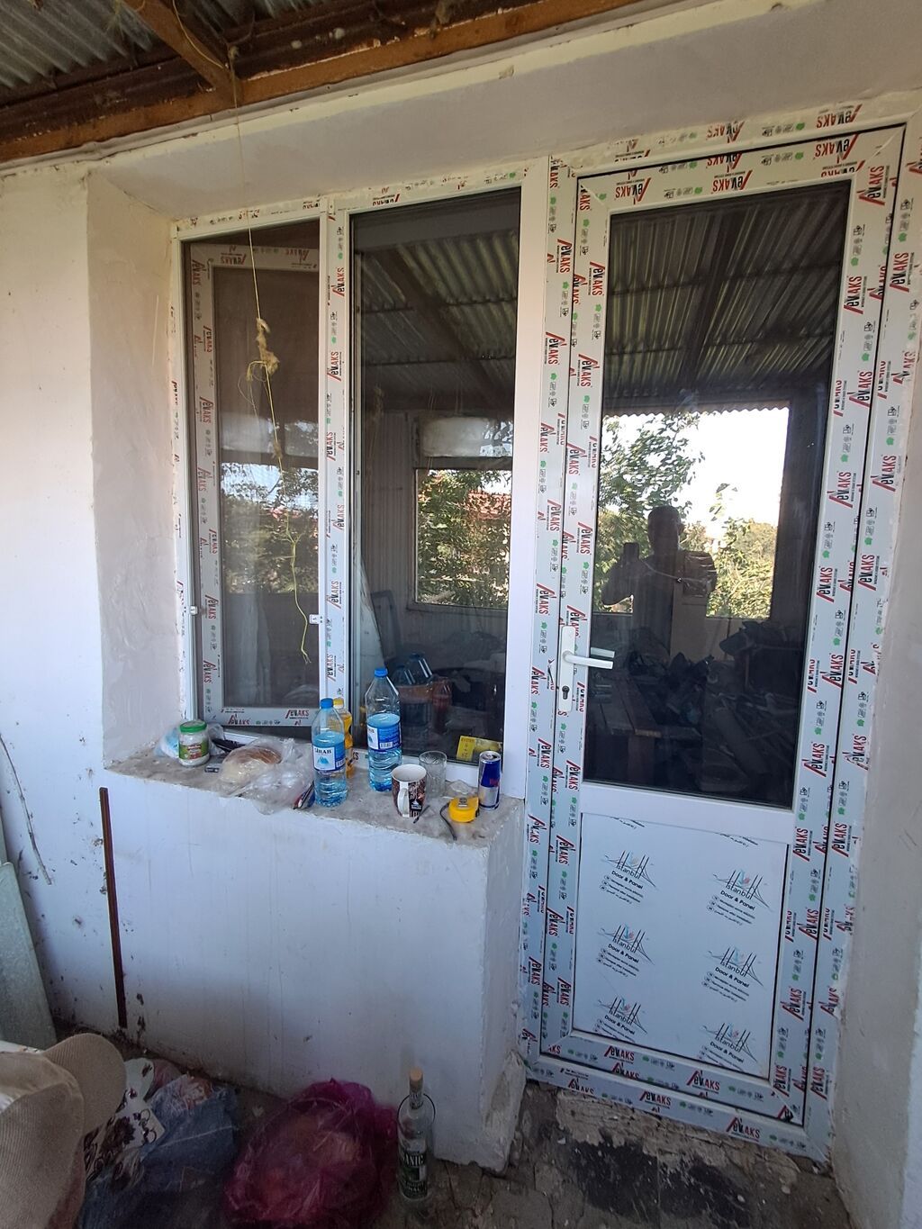 PVC balkon qapısı və pəncərə bloku - Material: ağ PVC profil — Təmir və inşaat, Bakı (3)