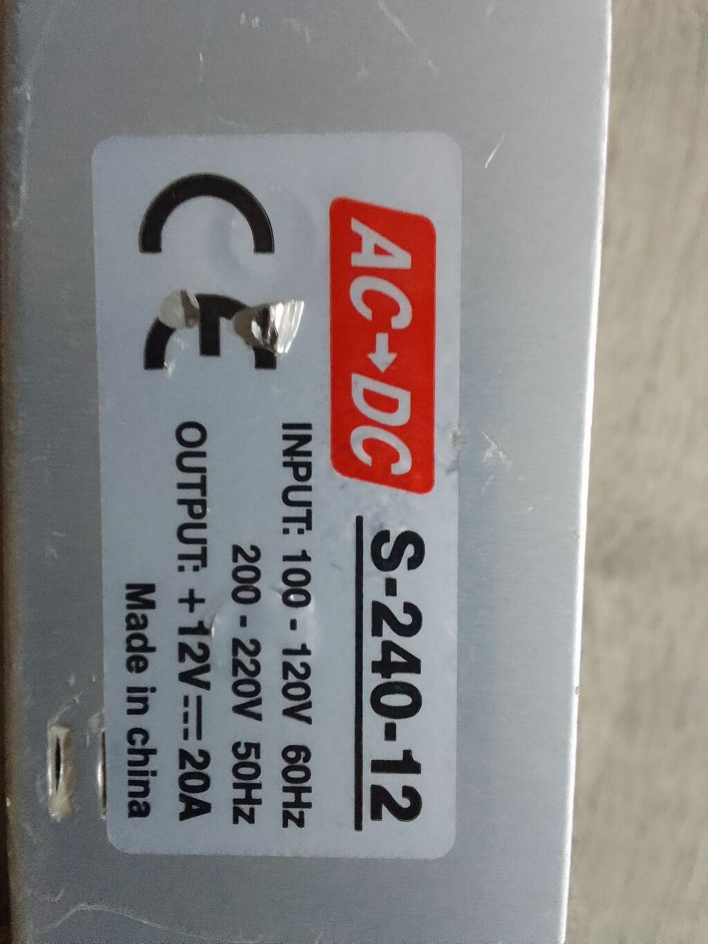 Ac-dc impuls güc mənbəyi – model S-240-12 / S-250-12 Texniki — Elektronika, Bakı (3)