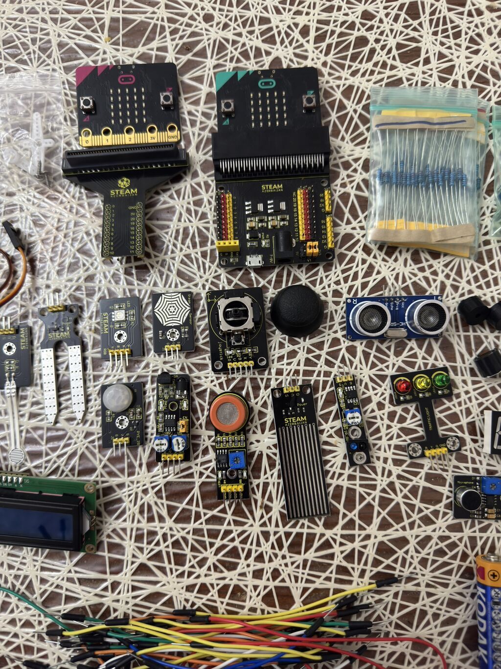 Steam micro bit tam komplekti, problemi yoxdur, her bir plata tam — Elektronika, Bakı (2)