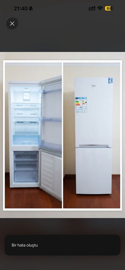 Yeni 2 qapılı Beko Soyuducu Satılır, rəng - Ağ — Bakı