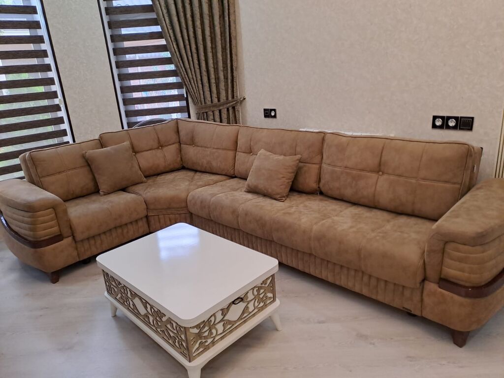 Künc divan dəsti - Damla firmasinin baha alinib.iwlenen otaqda — Mebel, Gəncə (2)