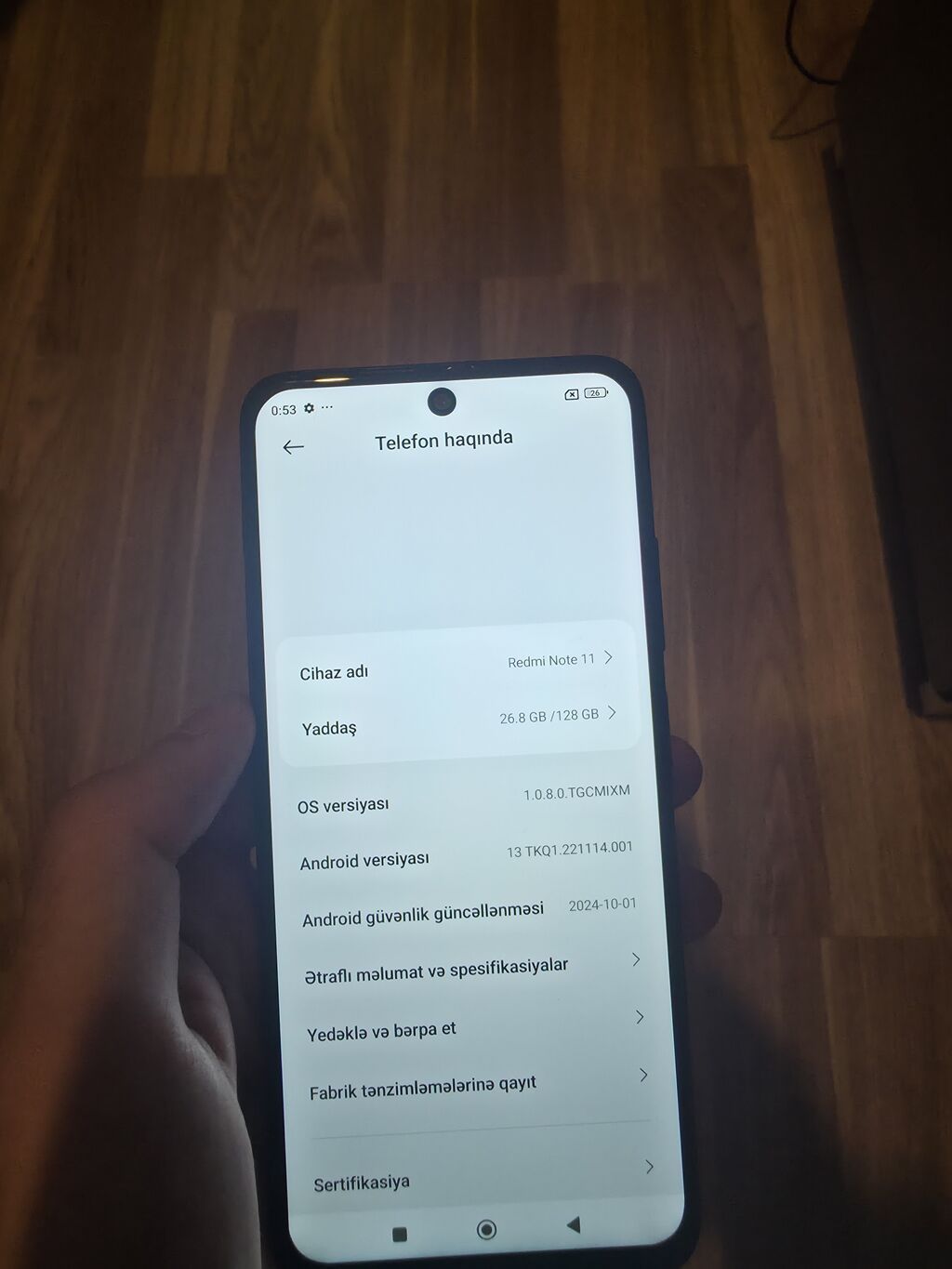 Redmi Note 11, 128 GB, rəng - Qara — Elektronika, Bakı (3)