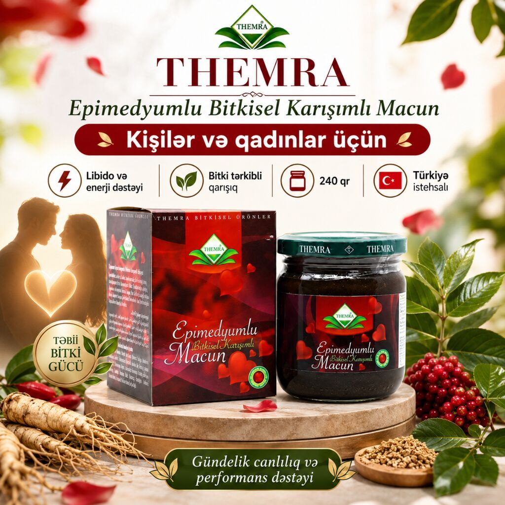 Themra epimedyumlu bitkisel məcun 240 qr Epimedyumlu Macun — Gözəllik və sağlamlıq, Bakı