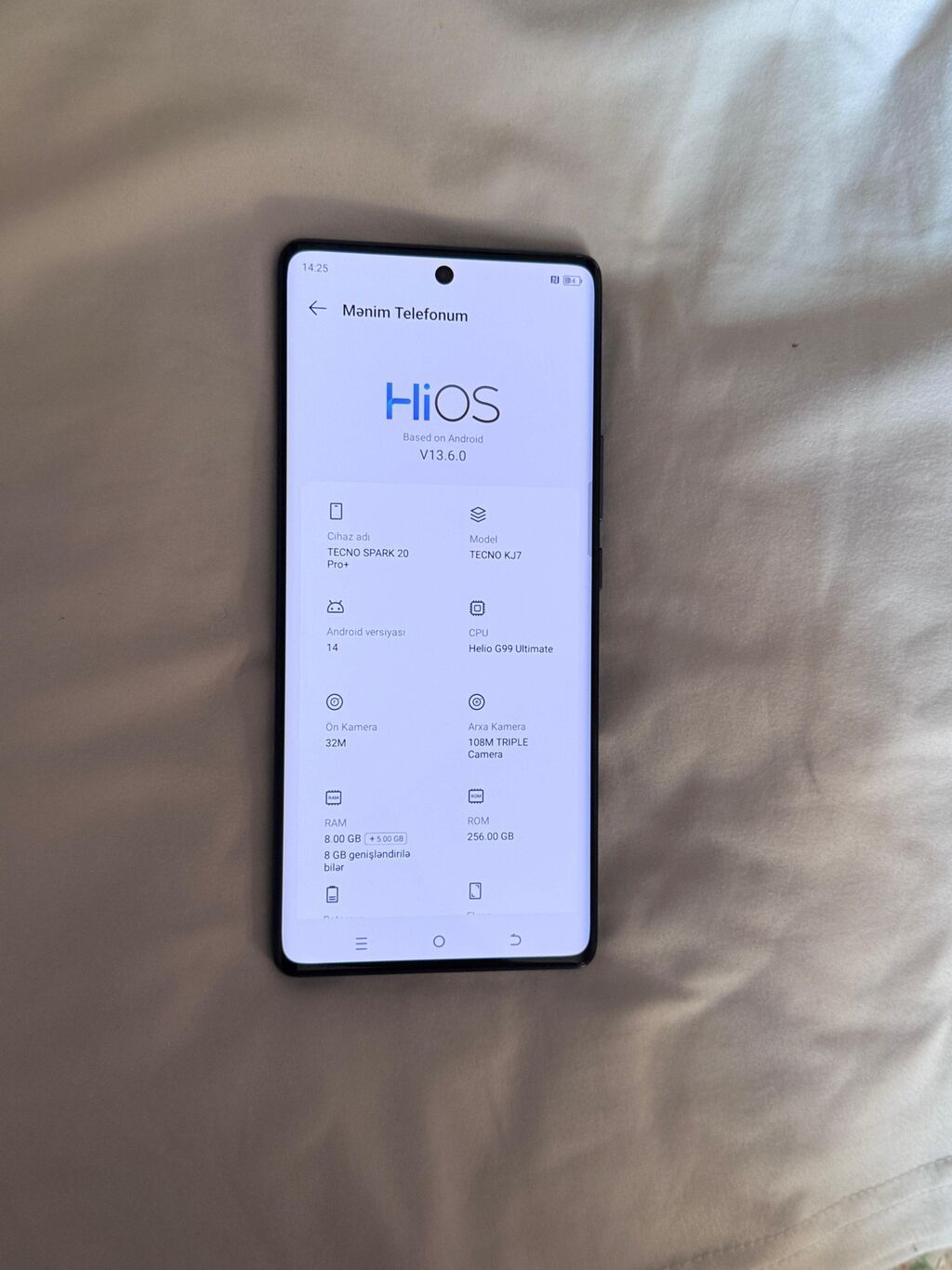 Tecno Spark 20 Pro, 256 GB, İki sim kartlı — Tecno, Masazır (3)