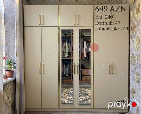 Sərfəli Mebel Təklifi *6 qapılı Dolab* Ölçü: 240×47×240 — Digah